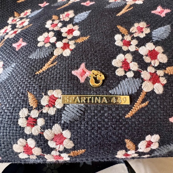 Spartina 449 Velvet Top Handle Bucket/ Shoulder/ Crossbody Bag - Picture 3 of 13